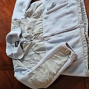 THE NORTH FACE Women's Denali Jacket. Light Blue and Grey. Unique. Size Large